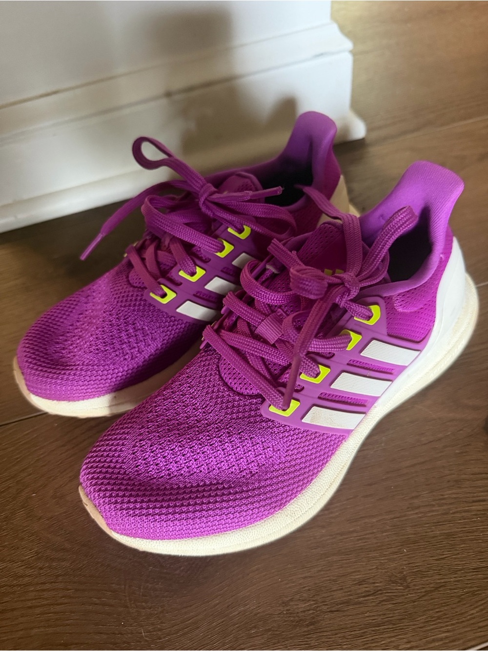 adidas Kids Purple Lace-Up Sneakers